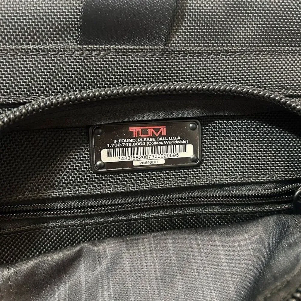 TUMI Alpha 2 T-Pass Medium Screen Laptop Brief Laptop Briefcase Bag Carry On
